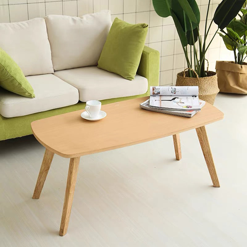 Τραπέζι σαλονιού Komela mdf σε φυσική απόχρωση 100x48x45cm - Pakobazaar