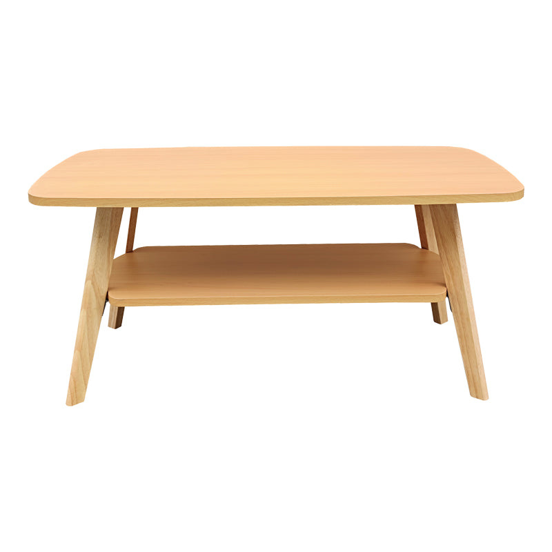 Τραπέζι σαλονιού Komela I mdf σε φυσική απόχρωση 100x48x45cm - Pakobazaar