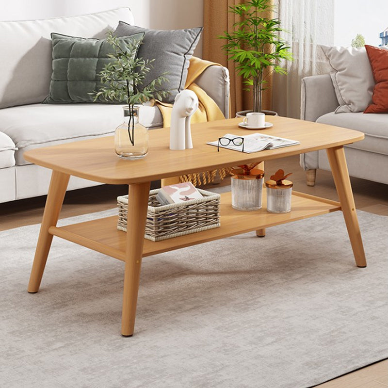 Τραπέζι σαλονιού Komela I mdf σε φυσική απόχρωση 100x48x45cm - Pakobazaar