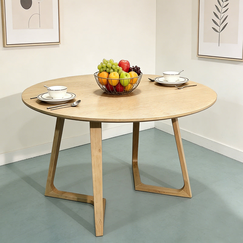 Τραπέζι Sedria  mdf σε φυσική απόχρωση Φ120x75εκ - Pakobazaar