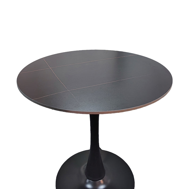 Τραπέζι Balou I  sintered stone σε μαύρο μαρμάρου Φ70x74εκ - Pakobazaar