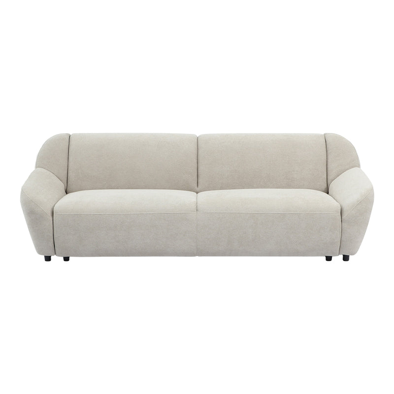 Καναπές τριθέσιος Echono  ύφασμα μπεζ 230x88x77εκ - Pakobazaar