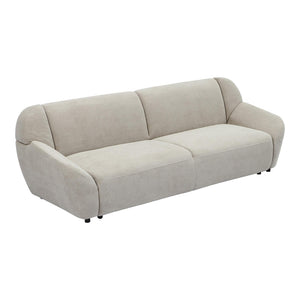 Καναπές τριθέσιος Echono  ύφασμα μπεζ 230x88x77εκ - Pakobazaar