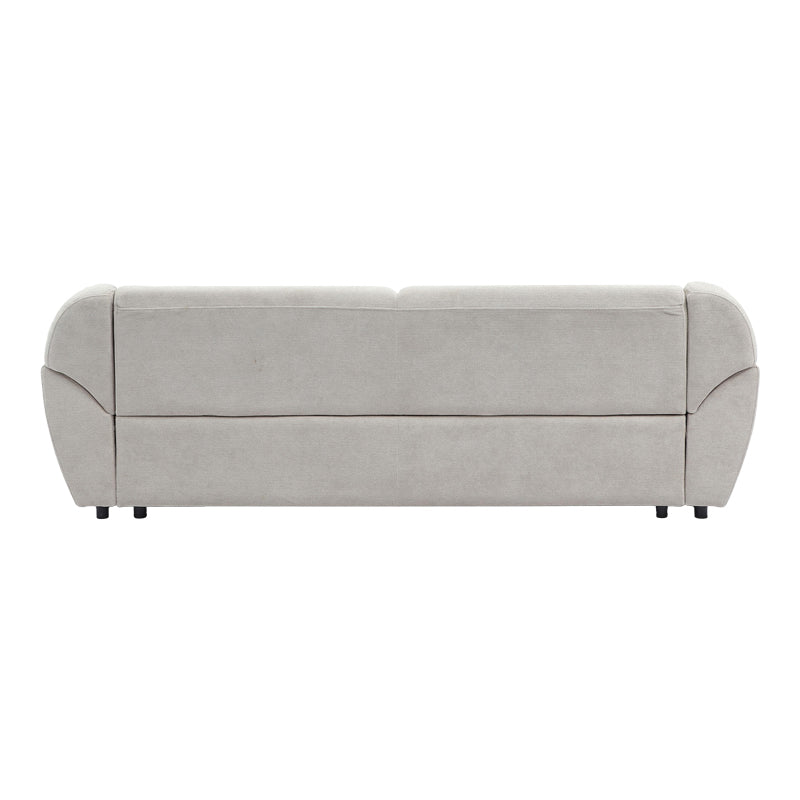 Καναπές τριθέσιος Echono  ύφασμα μπεζ 230x88x77εκ - Pakobazaar