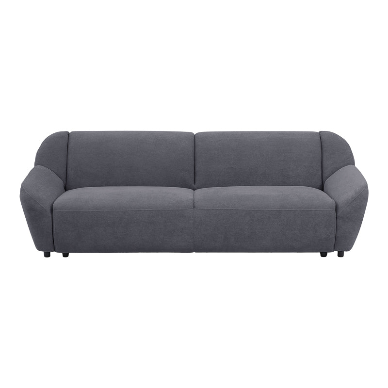Καναπές τριθέσιος Echono  ύφασμα ανθρακί 230x88x77εκ - Pakobazaar