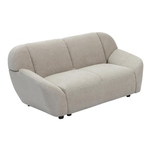 Καναπές διθέσιος Echono  ύφασμα μπεζ 144x88x77εκ - Pakobazaar