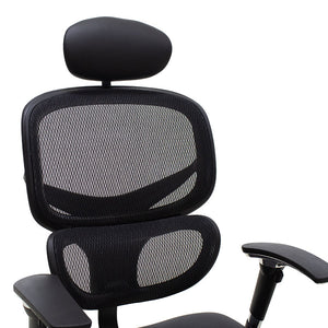 Καρέκλα γραφείου διευθυντή Freedom  Premium Quality μαύρο pu-mesh - Pakobazaar