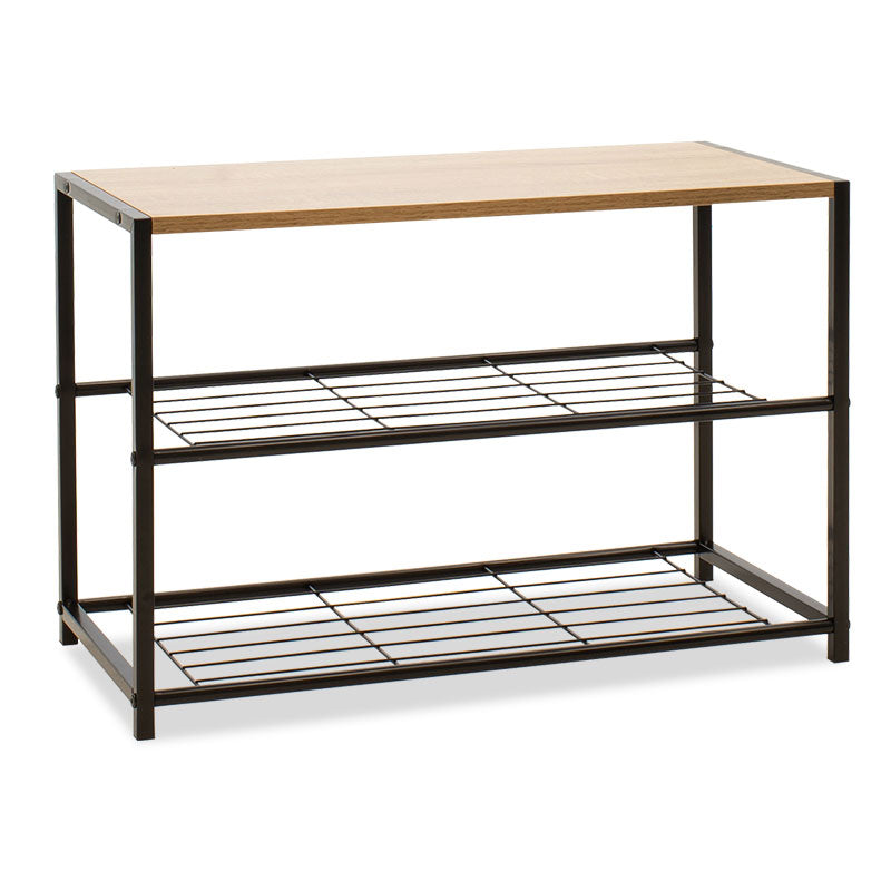 Παπουτσοθήκη Ramon  6 ζευγών φυσικό-μαύρο 63x30x43εκ - Image 2