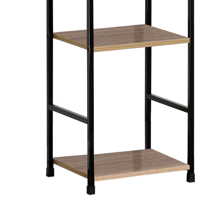 Βιβλιοθήκη Azuel  φυσικό-μαύρο μέταλλο 29x23.5x144εκ - Pakobazaar