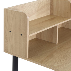 Γραφείο εργασίας Biuro  oak- μαύρο μέταλλο 120x60x103εκ - Pakobazaar