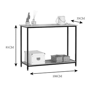 Κονσόλα Shima  oak- μαύρο μέταλλο 106x35x81εκ - Pakobazaar