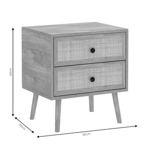 Κομοδίνο Oslo  sonoma 50x39x55εκ - Pakobazaar