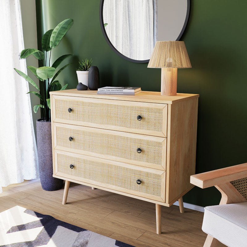 Συρταριέρα Oslo  3ων συρταριών sonoma 90x39x79εκ - Pakobazaar