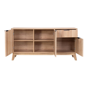 Μπουφές Hamea  mdf σε φυσική απόχρωση 150x39,5x73εκ - Pakobazaar
