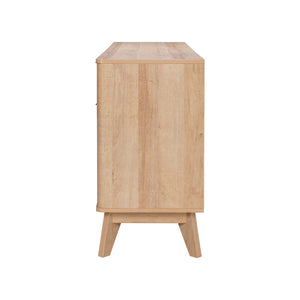 Μπουφές Hamea  mdf σε φυσική απόχρωση 150x39,5x73εκ - Pakobazaar