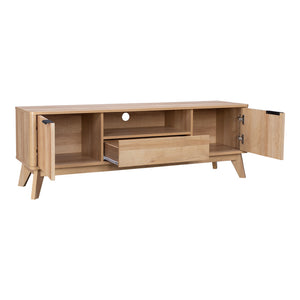 Έπιπλο τηλεόρασης Hamea  mdf σε φυσική απόχρωση 145x39,5x49εκ - Pakobazaar