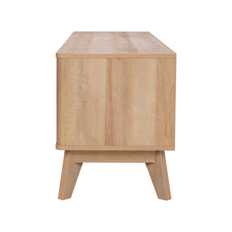 Έπιπλο τηλεόρασης Hamea  mdf σε φυσική απόχρωση 145x39,5x49εκ - Pakobazaar