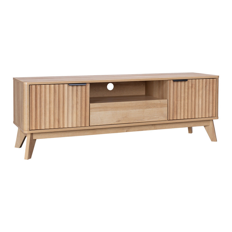 Έπιπλο τηλεόρασης Hamea  mdf σε φυσική απόχρωση 145x39,5x49εκ - Pakobazaar