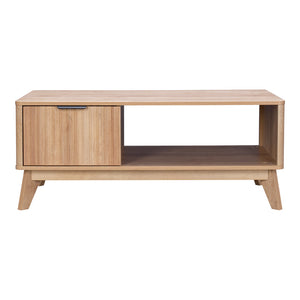 Τραπέζι σαλονιού Hamea  mdf σε φυσική απόχρωση 110x55,2x45εκ - Pakobazaar