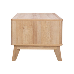 Τραπέζι σαλονιού Hamea  mdf σε φυσική απόχρωση 110x55,2x45εκ - Pakobazaar