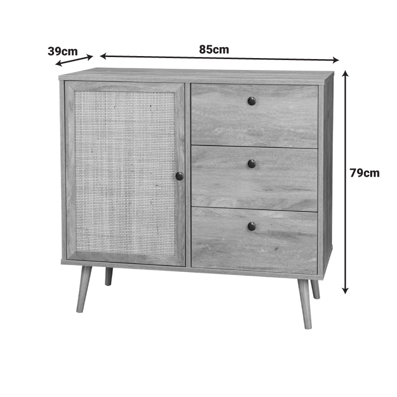 Μπουφές Oslo  σε sonoma απόχρωση 85x39x79εκ - Pakobazaar