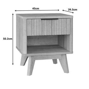 Κομοδίνο Hamea  mdf σε φυσική απόχρωση 45x39.5x50.2εκ - Pakobazaar