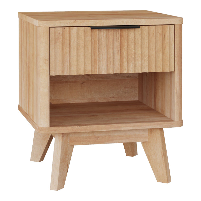 Κομοδίνο Hamea  mdf σε φυσική απόχρωση 45x39.5x50.2εκ - Pakobazaar