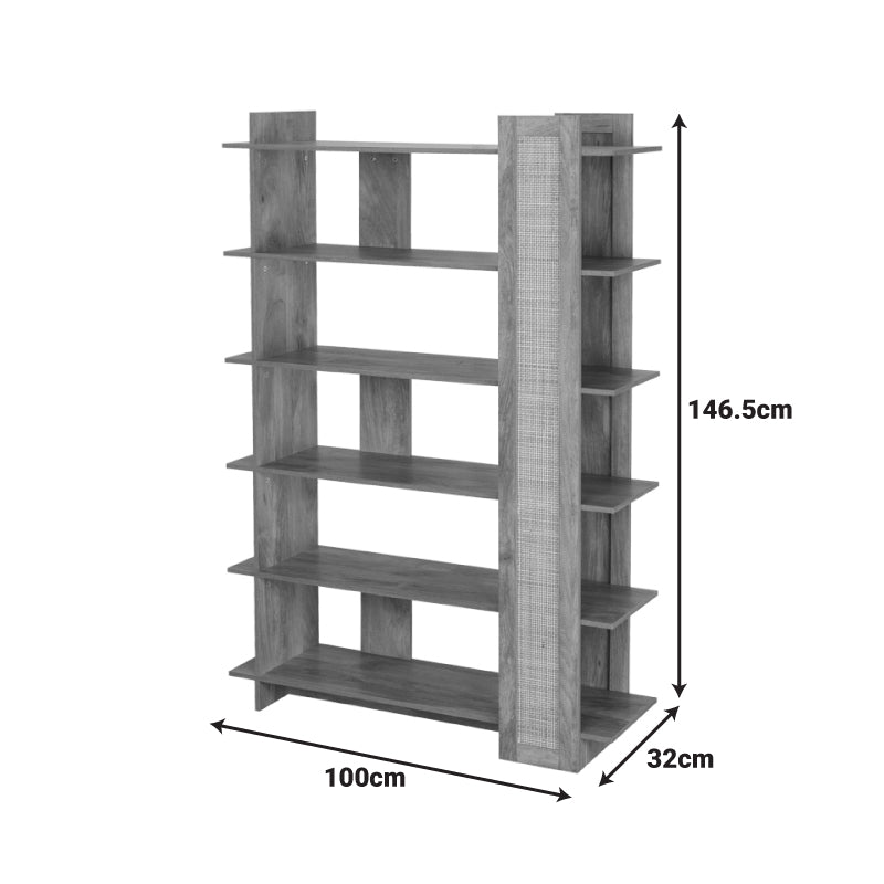 Βιβλιοθήκη Oslo  sonoma 100x32x146.5εκ