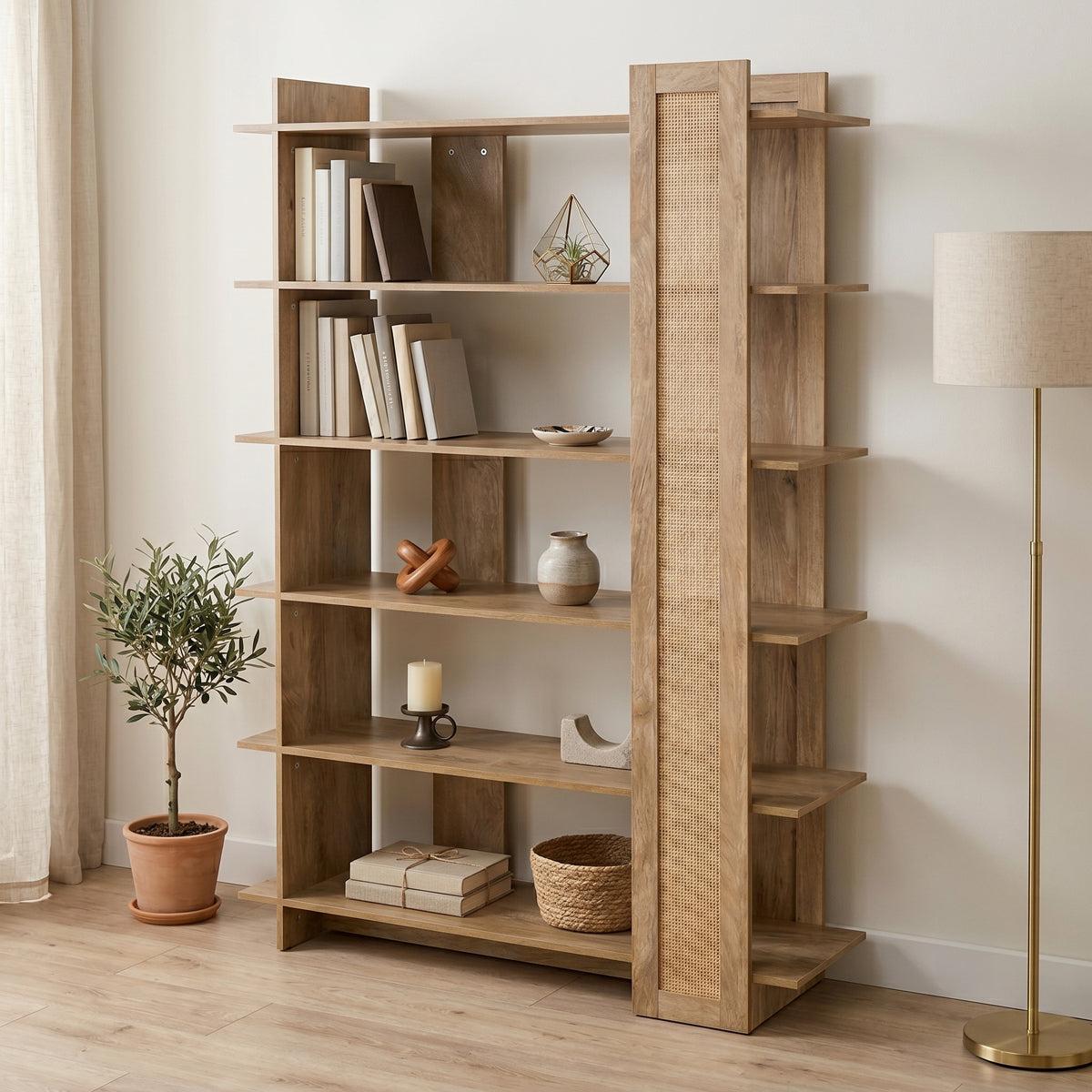Βιβλιοθήκη Oslo  sonoma 100x32x146.5εκ