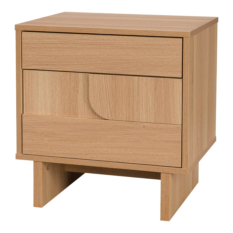 Κομοδίνο Jenfia  mdf σε φυσική απόχρωση 48x39x50,5εκ - Pakobazaar