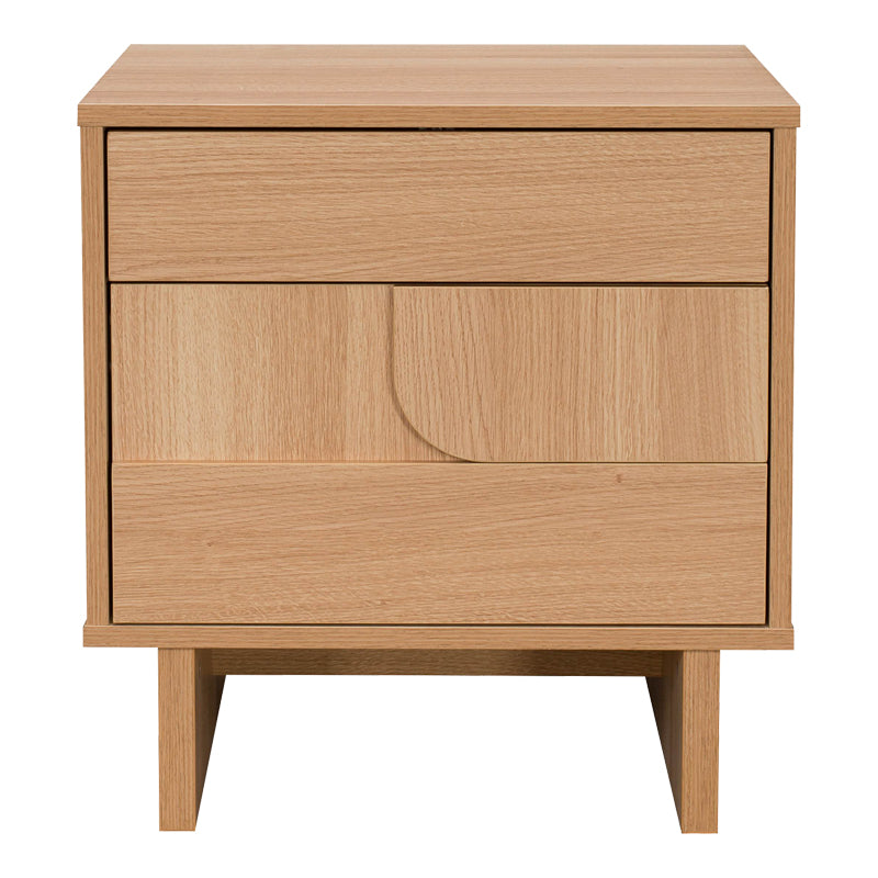 Κομοδίνο Jenfia  mdf σε φυσική απόχρωση 48x39x50,5εκ - Pakobazaar