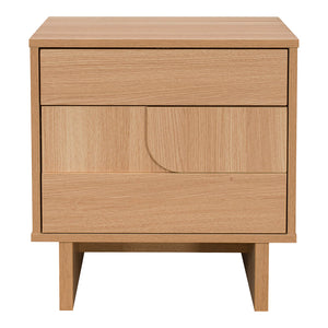 Κομοδίνο Jenfia  mdf σε φυσική απόχρωση 48x39x50,5εκ - Pakobazaar
