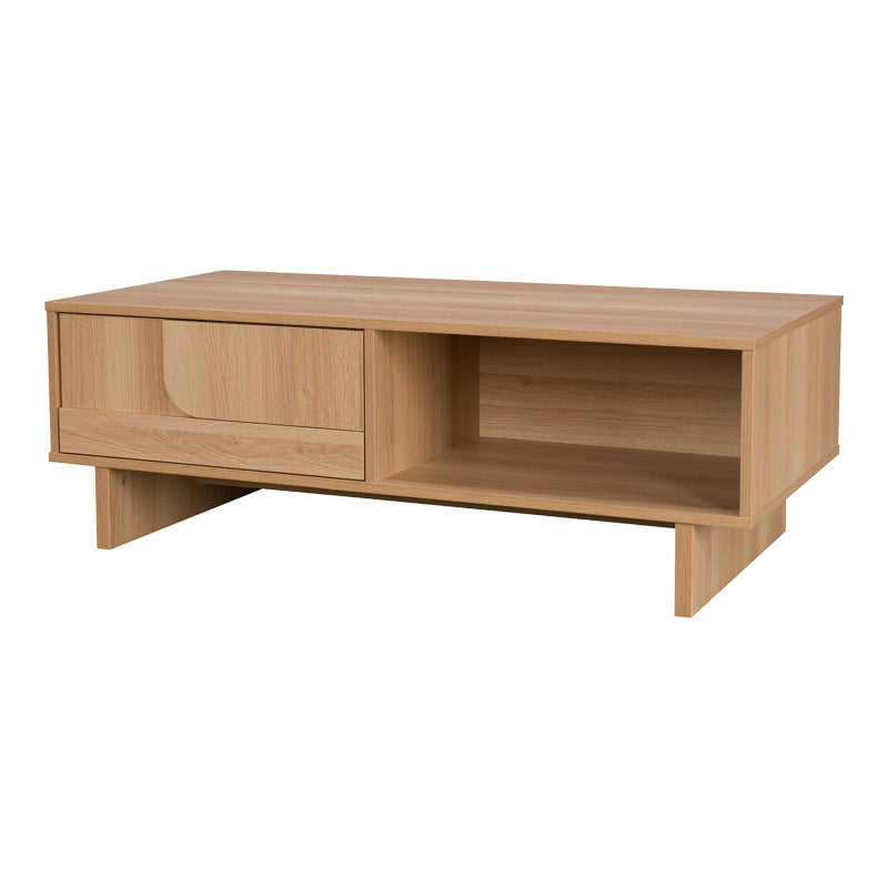 Τραπέζι σαλονιού Jenfia  mdf σε φυσική απόχρωση 110x55x38,5εκ
