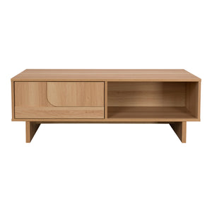 Τραπέζι σαλονιού Jenfia  mdf σε φυσική απόχρωση 110x55x38,5εκ