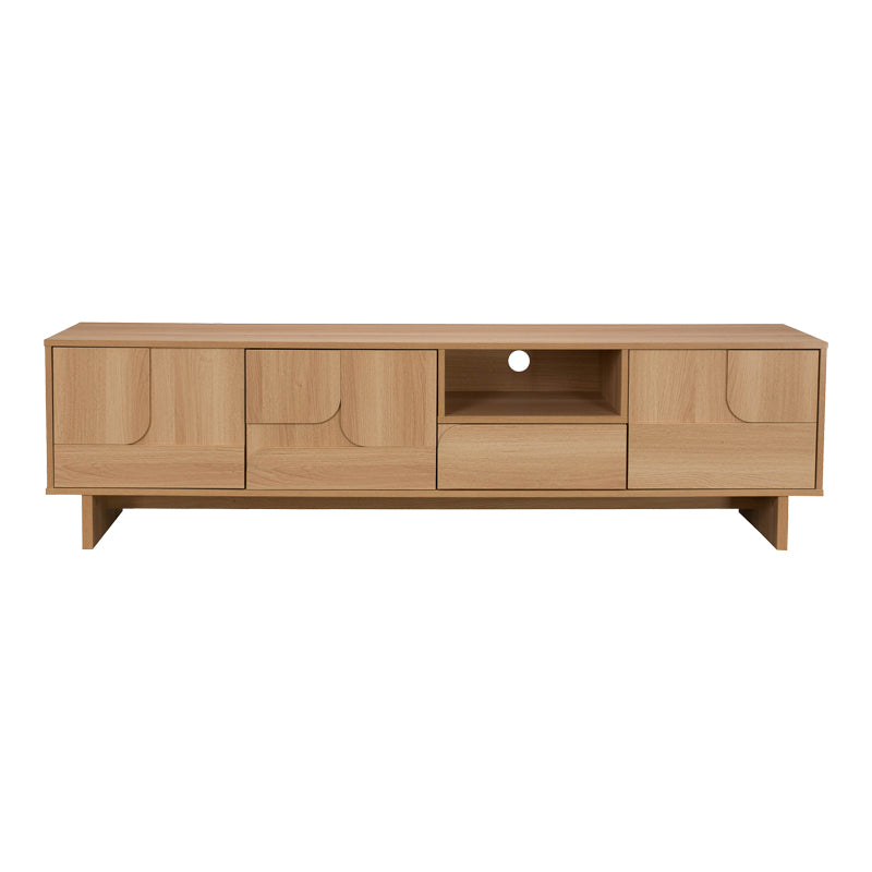 Έπιπλο τηλεόρασης Jenfia  mdf σε φυσική απόχρωση 180x39x45,5εκ - Pakobazaar
