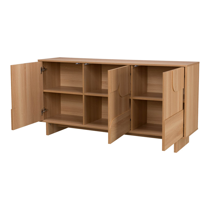 Μπουφές Jenfia  mdf σε φυσική απόχρωση 150x39x75,5εκ - Pakobazaar
