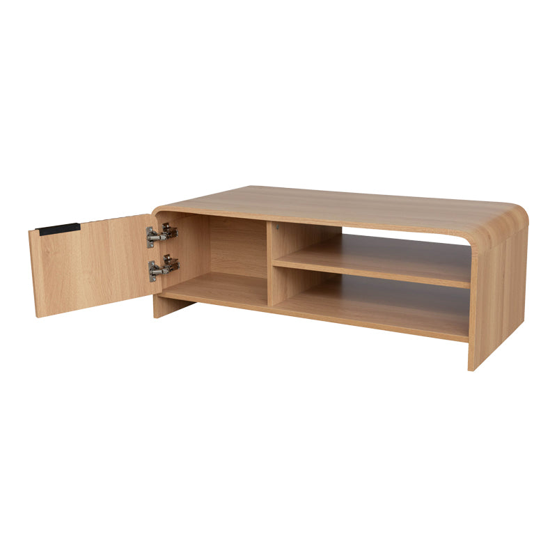 Τραπέζι σαλονιού Kelba  mdf σε φυσική απόχρωση 100x50x35,5εκ - Pakobazaar