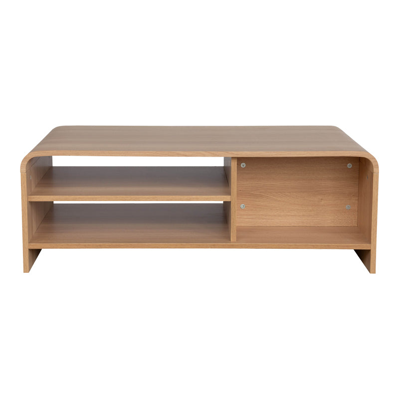 Τραπέζι σαλονιού Kelba  mdf σε φυσική απόχρωση 100x50x35,5εκ - Pakobazaar