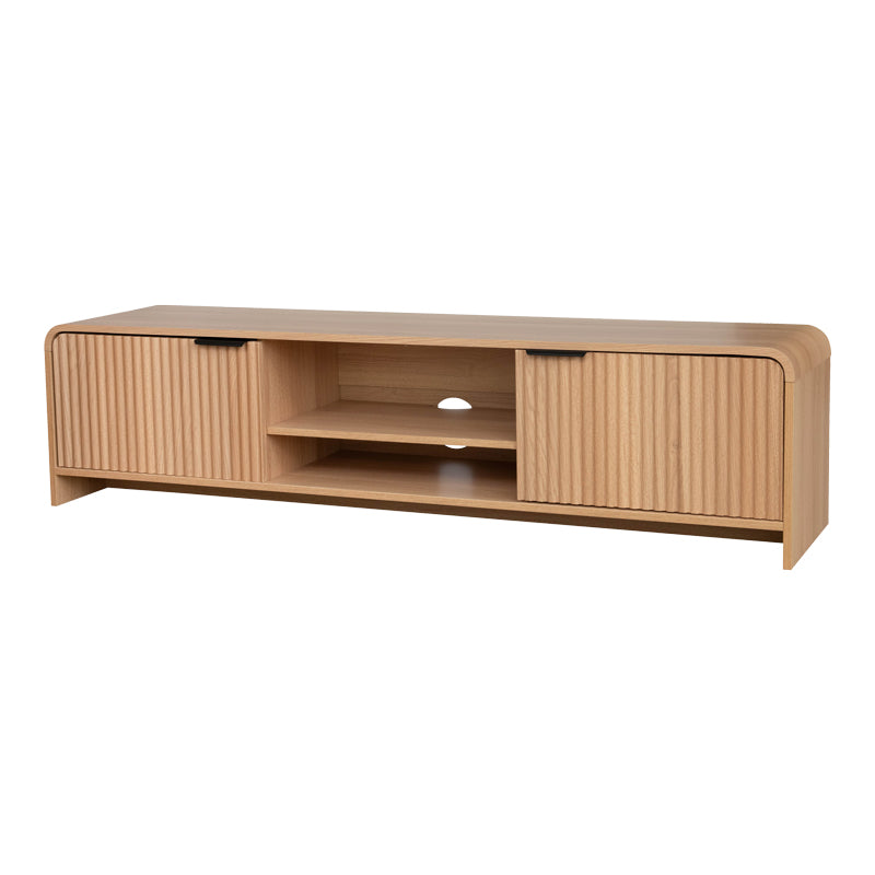 Έπιπλο τηλεόρασης Anfen  mdf σε φυσική απόχρωση 160x39x40,5εκ - Pakobazaar