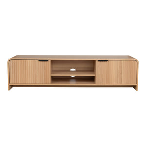 Έπιπλο τηλεόρασης Anfen  mdf σε φυσική απόχρωση 160x39x40,5εκ - Pakobazaar
