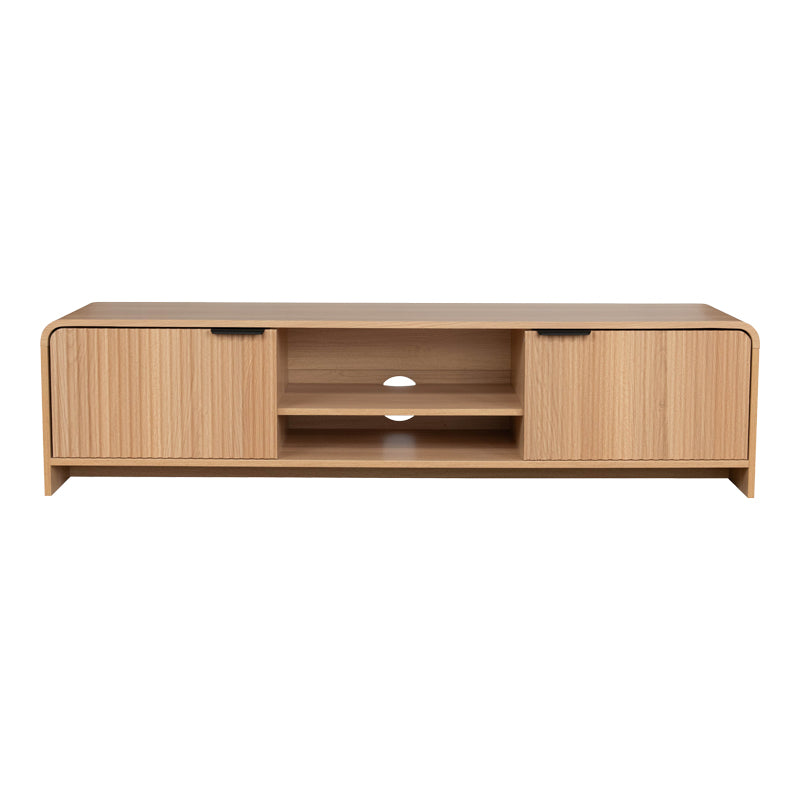Έπιπλο τηλεόρασης Anfen  mdf σε φυσική απόχρωση 160x39x40,5εκ - Pakobazaar