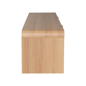Έπιπλο τηλεόρασης Anfen  mdf σε φυσική απόχρωση 160x39x40,5εκ - Pakobazaar