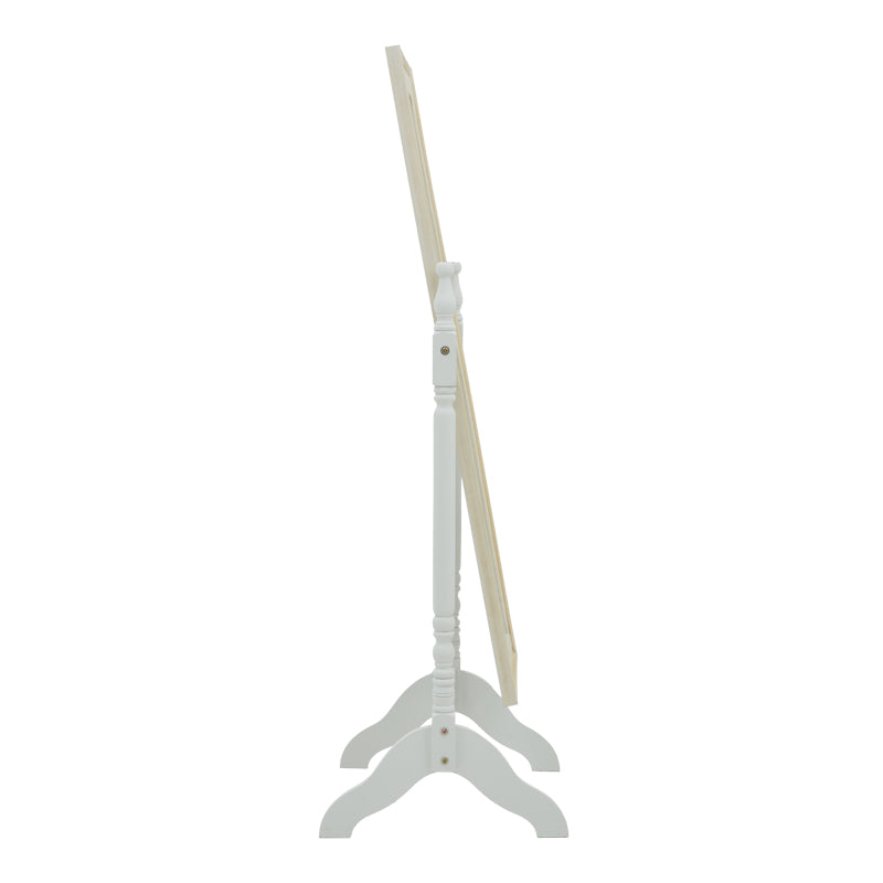 Καθρέπτης Malone Inart mdf σε λευκή αντικέ απόχρωση 55x50x160εκ - Pakobazaar