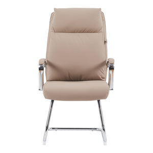 Καρέκλα επισκέπτη Siquel I  pu σε cappuccino απόχρωση 58x62x105εκ - Pakobazaar