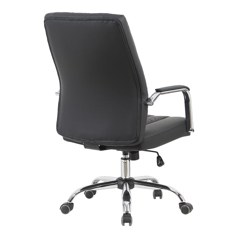 Καρέκλα γραφείου διευθυντή Mido  pu μαύρο 58x71x100-106εκ - Pakobazaar