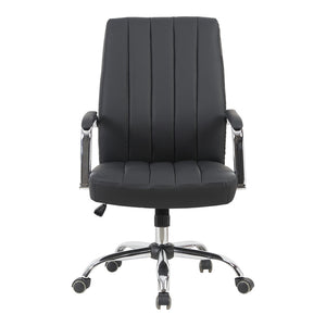 Καρέκλα γραφείου διευθυντή Mido  pu μαύρο 58x71x100-106εκ - Pakobazaar