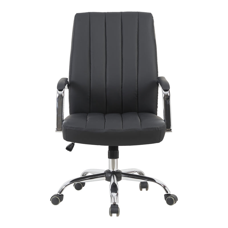 Καρέκλα γραφείου διευθυντή Mido  pu μαύρο 58x71x100-106εκ - Pakobazaar