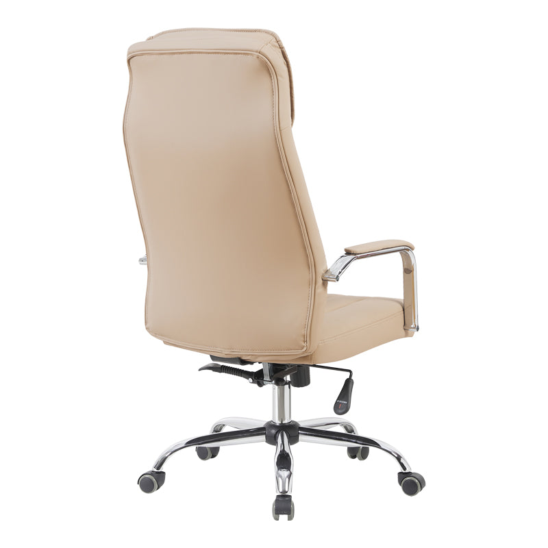 Καρέκλα γραφείου διευθυντή Morales  pu cappuccino 60x70x118-124εκ - Pakobazaar