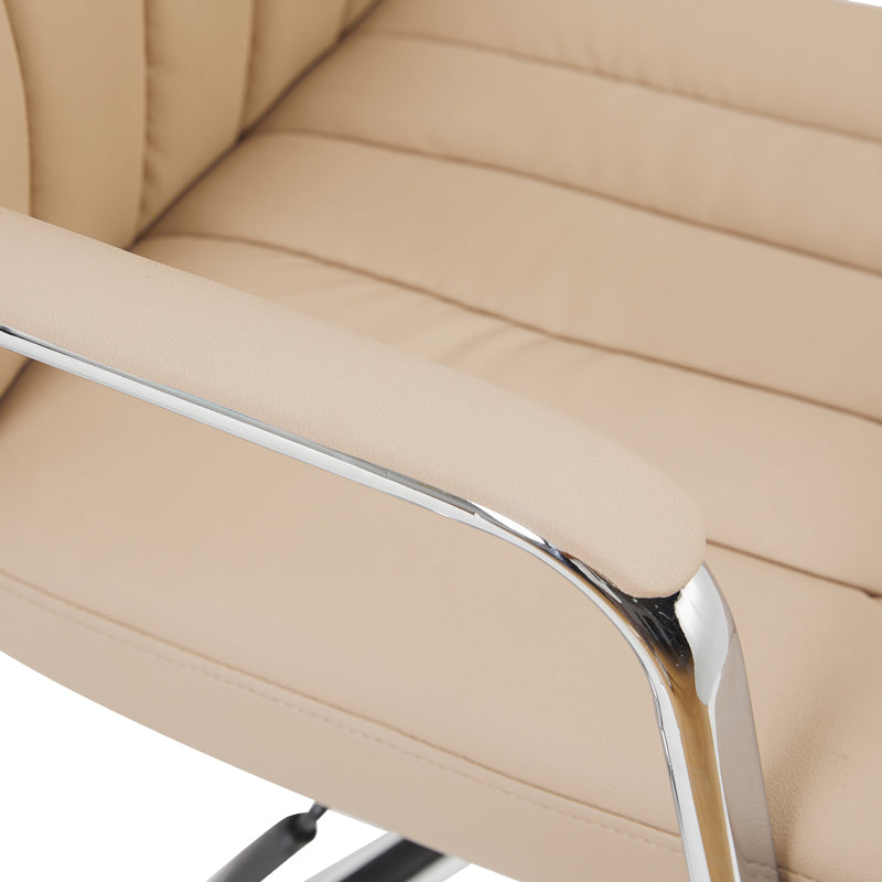 Καρέκλα γραφείου διευθυντή Morales  pu cappuccino 60x70x118-124εκ - Pakobazaar