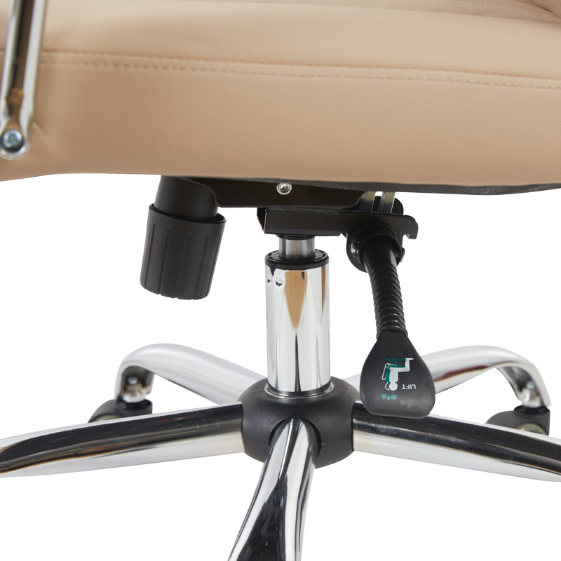 Καρέκλα γραφείου διευθυντή Morales  pu cappuccino 60x70x118-124εκ - Pakobazaar